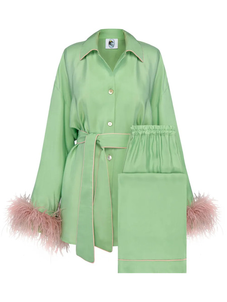  Sleeper Pyjama En Satin - Vert 