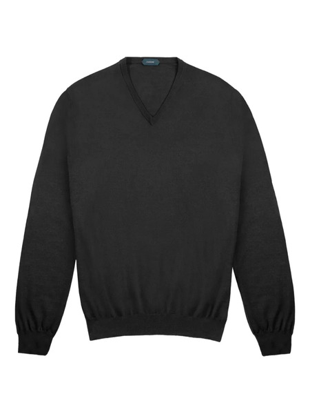  Slowear Pull à Col V - Gris 