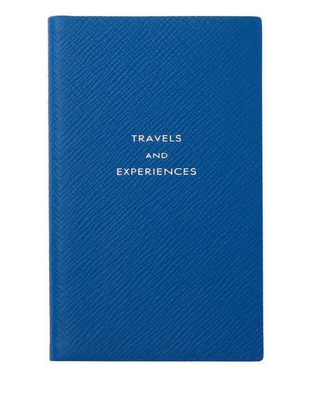  Smythson Carnet De Voyage - Bleu 