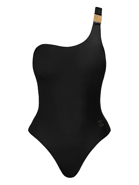  Sofia Erhan Maillot De Bain à Une épaule - Noir 