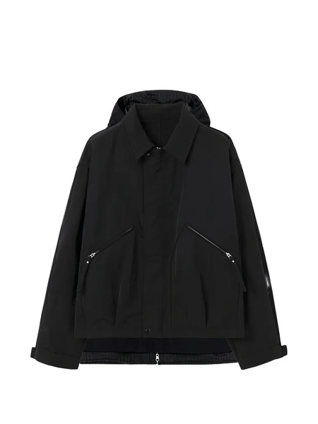  Solid Homme Zip-up Jacket - Noir 