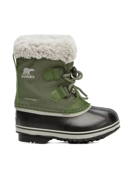  Sorel Kids Après-ski Waterproof à Doublure En Fourrure Artificielle - Vert 
