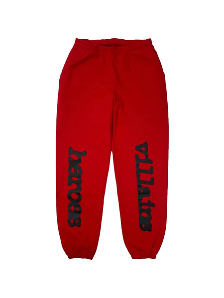  Sp5der Pantalon De Jogging X Metro Boomin Heroes X Villains La Exclusive à Chevilles élastiquées - Rouge 