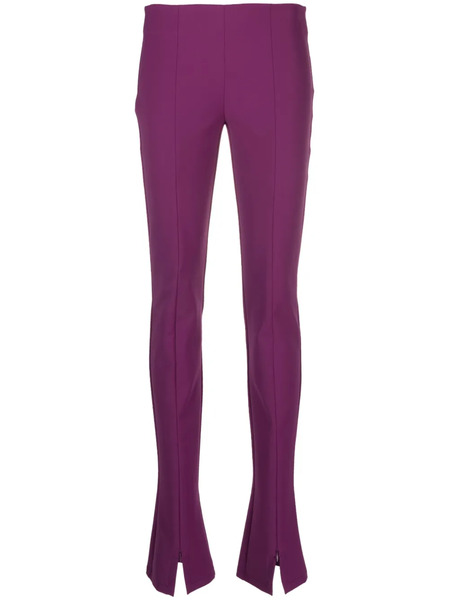  Sportmax Pantalon Slim à Chevilles Zippées - Violet 