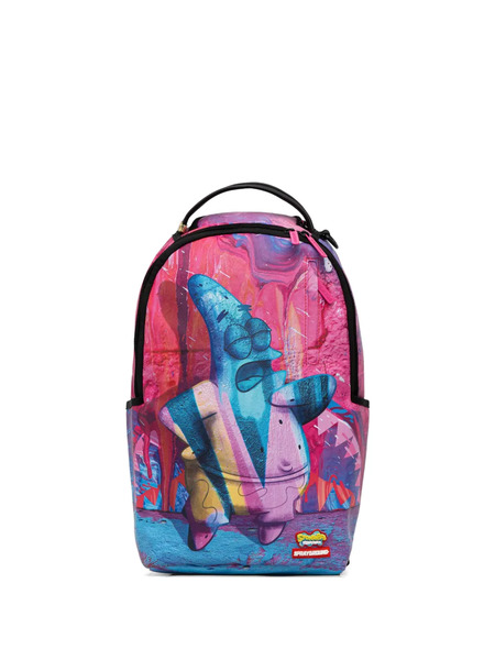  Sprayground Sac à Dos X Bob L'éponge à Imprimé Patrick - Rose 