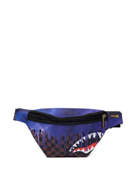  Sprayground Sac Banane à Motif Pied-de-poule - Violet 