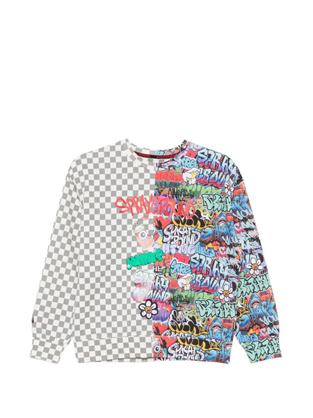  Sprayground Sweat à Carreaux Et Motif Graffiti - Gris 