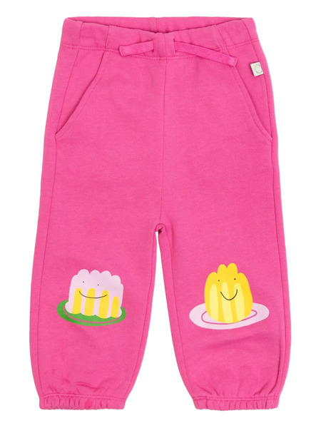  Stella Mccartney Kids Pantalon De Jogging Imprimé à Lien De Resserrage - Rose 