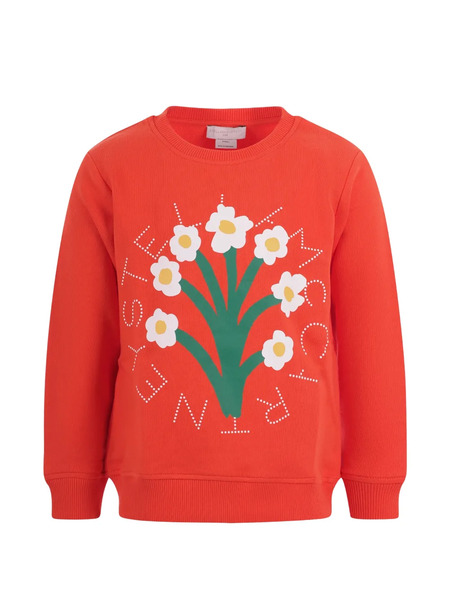  Stella Mccartney Kids Pull à Fleurs - Rouge 
