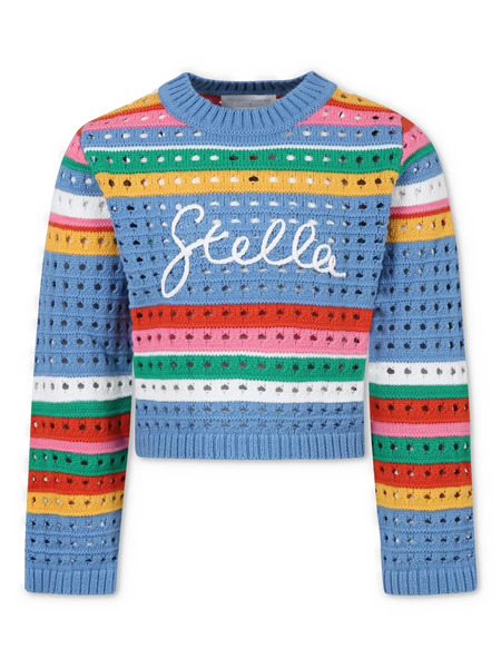  Stella Mccartney Kids Pull à Rayures - Bleu 