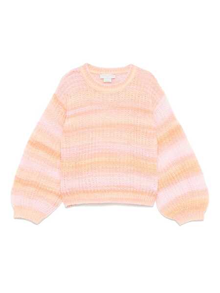  Stella Mccartney Kids Pull à Rayures - Rose 
