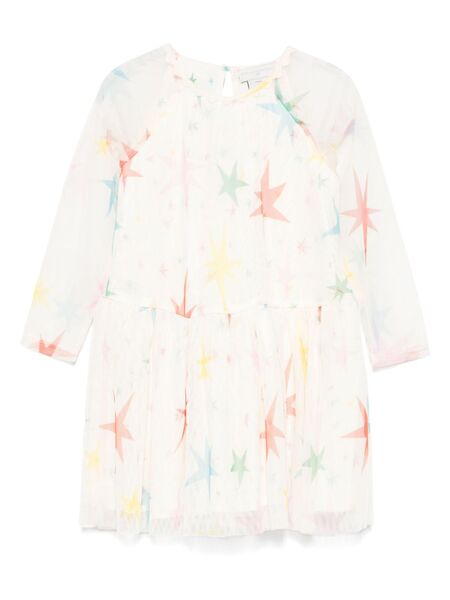  Stella Mccartney Kids Robe à Motif D'étoiles - Tons Neutres 