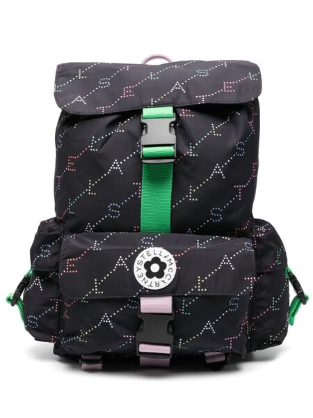  Stella Mccartney Kids Sac à Dos à Logo Imprimé - Noir 