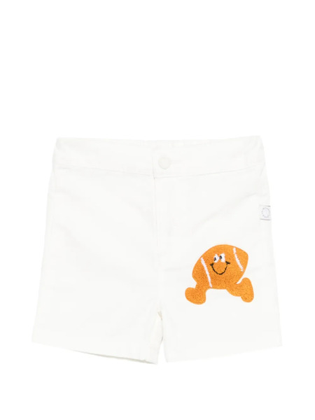  Stella Mccartney Kids Short à Appliques - Blanc 