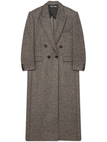  Stella Mccartney Manteau Long à Boutonnière Croisée - Tons Neutres 