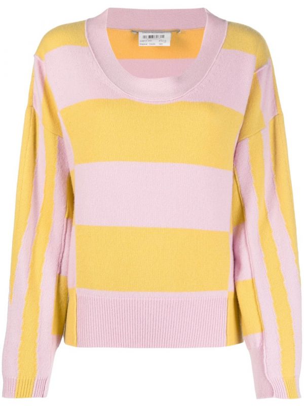  Stella Mccartney Pull à Rayures - Rose 