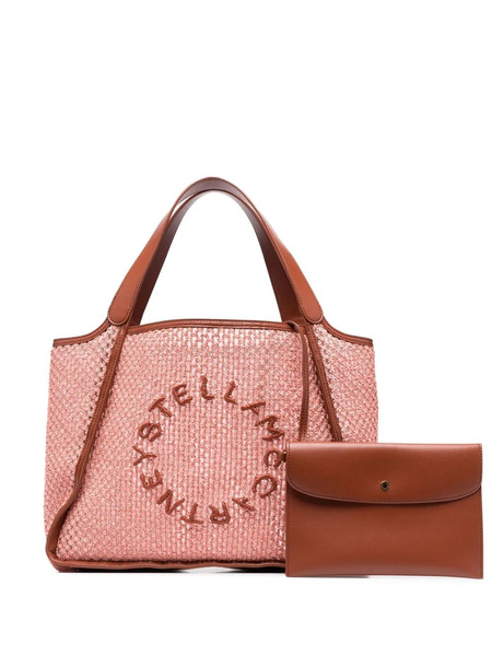  Stella Mccartney Sac Cabas à Design Tressé - Rose 