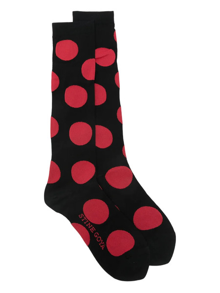  Stine Goya Chaussettes à Pois - Noir 