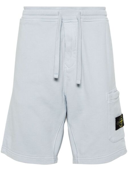  Stone Island Short De Sport à Motif Compass Signature - Bleu 