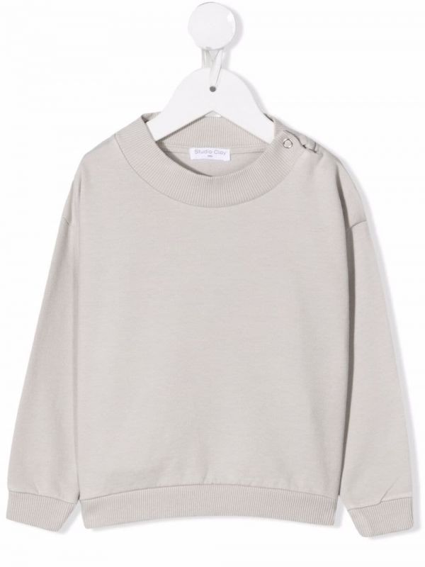  Studio Clay Pull Oversize à Col Rond - Gris 