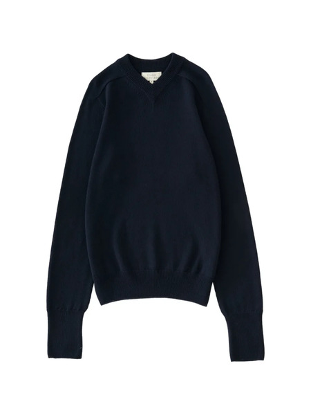  Studio Nicholson Pull Inverness à Col V - Bleu 