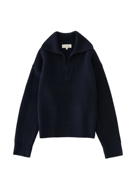  Studio Nicholson Pull Nash à Col Ouvert - Bleu 