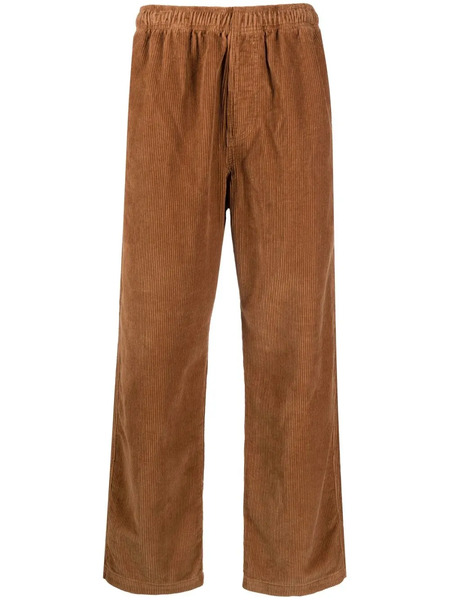  Stüssy Pantalon Droit En Velours Côtelé - Marron 