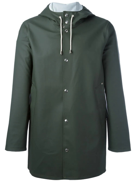  Stutterheim Imperméable à Capuche - Vert 
