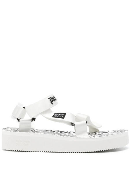  Suicoke X Palm Angels Sandales Depa à Logo Imprimé - Blanc 