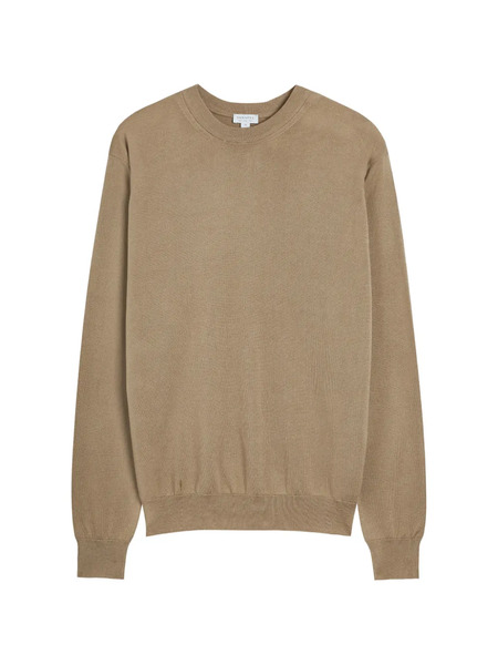  Sunspel Pull En Maille Fine - Tons Neutres 