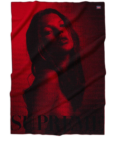  Supreme X Faribault Couverture Kate Moss (183 Cm X 127 Cm) - Rouge 