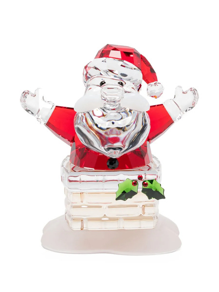  Swarovski Figurine Holiday Cheers Santa Claus En Cristal (6 Cm X 6 Cm) - Rouge 