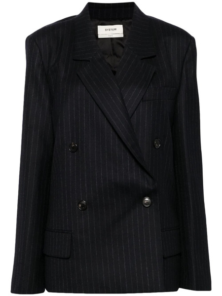  System Blazer à Rayures - Bleu 