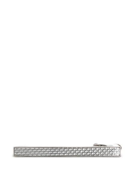  Tateossian Pince à Cravate à Motif En D - Argent 
