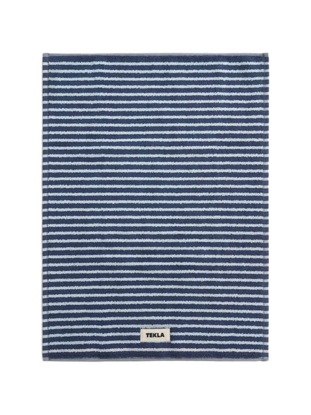  Tekla Tapis De Bain à Rayures - Bleu 