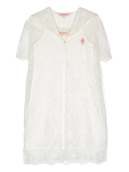 The Animals Observatory Robe à Fleurs En Dentelle - Blanc 