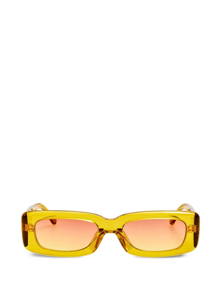  The Attico Mini Marfa Rectangle-frame Sunglasses - Jaune 