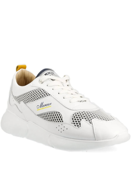  The Mercer Brand Baskets En Cuir à Perforations - Blanc 