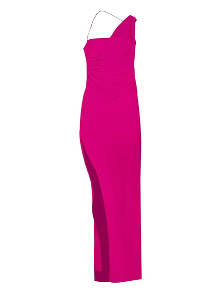  The Sei Bardot Asymmetric Draped Maxi Dress - Rose 