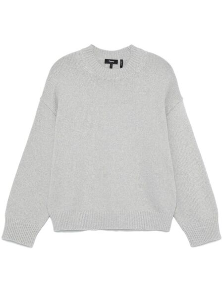  Theory Pull à Col Rond - Gris 