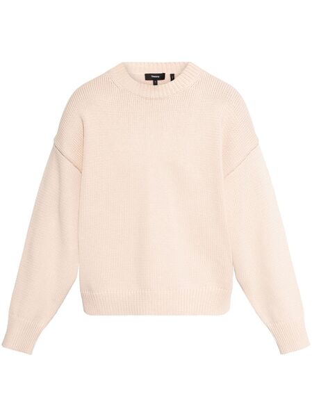  Theory Pull à Col Rond - Rose 