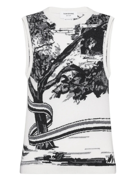  Thom Browne Haut Hector - Blanc 