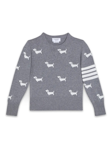  Thom Browne Kids Pull Hector - Gris 