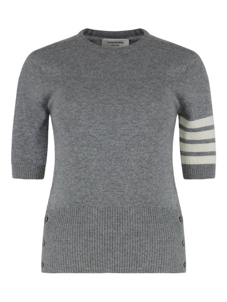  Thom Browne Pull à Manches Courtes - Gris 