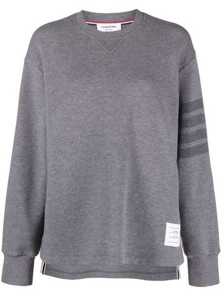  Thom Browne Pull à Rayures - Gris 