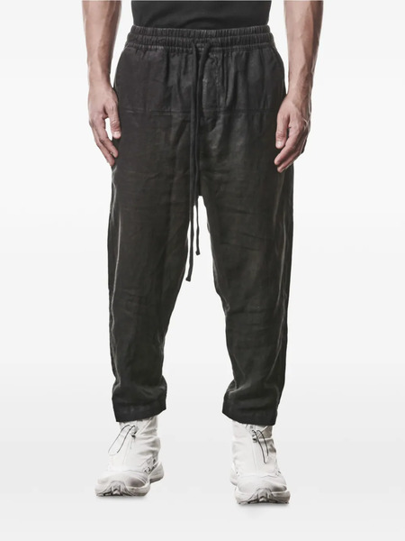  Thom Krom Pantalon Droit à Lien De Resserrage - Noir 
