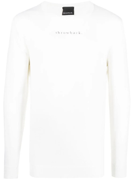  Throwback. Pull à Imprimé Graphique - Blanc 