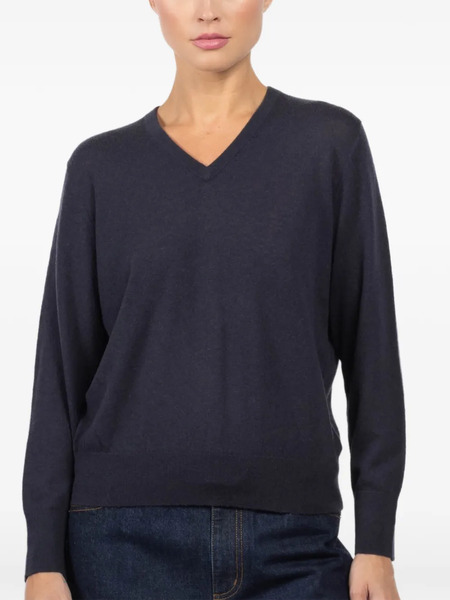  Tibi Pull à Col V - Bleu 
