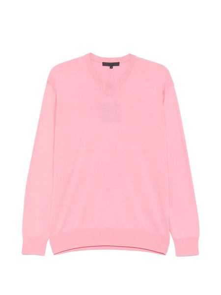  Tibi Pull à Col V - Rose 