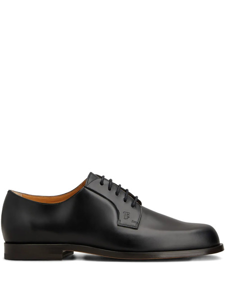  Tod's Derbies à Logo Embossé - Noir 